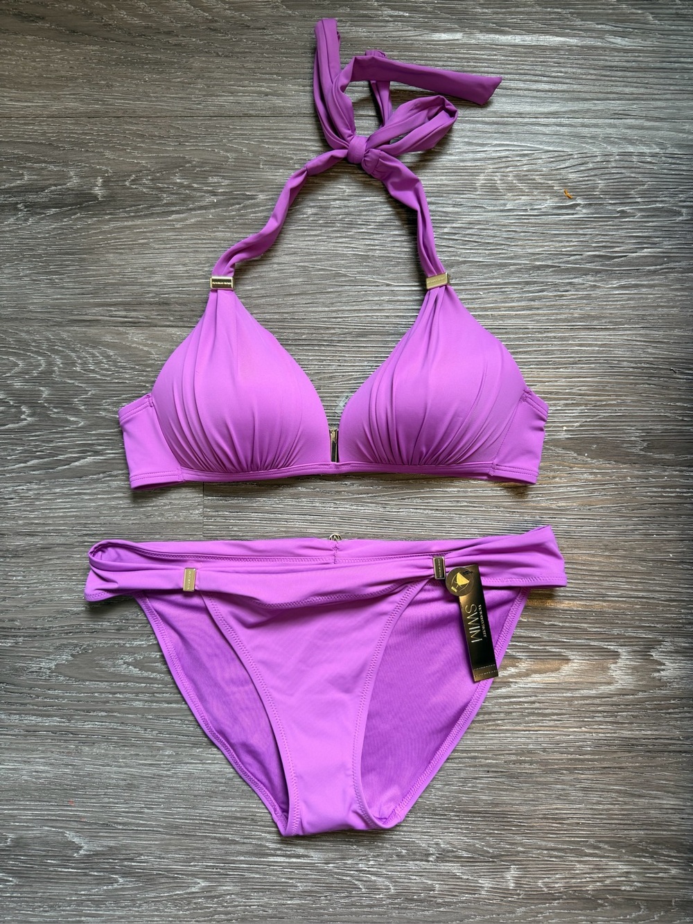 Victoria's Secret Purple Halter Bikini Set